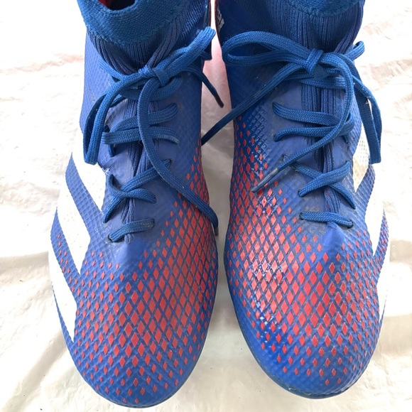 Adidas Predator 20.3 Soccer Cleats blue red white SZ 11.5 Worn 1X See photos